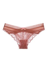Intica - Figi z koronką na co dzień i specjalne okazje Olevia. Kolor: różowy. Materiał: koronka. Wzór: koronka