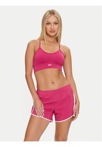 Reebok Biustonosz sportowy Id Train Tri-Back Bra 100021305 Różowy. Kolor: różowy. Materiał: syntetyk #1