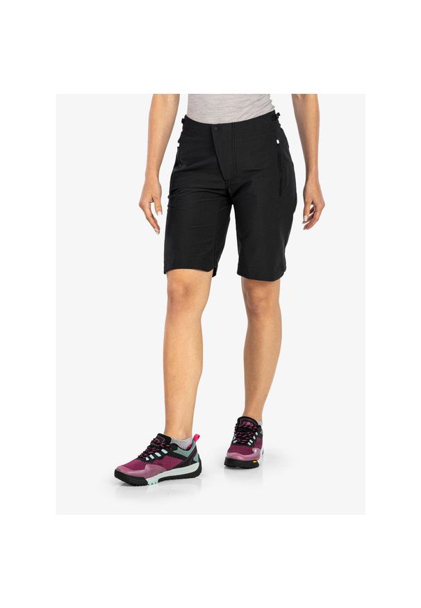 Spodenki rowerowe damskie POC Essential Enduro Shorts. Kolor: wielokolorowy, czarny, zielony