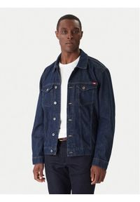 Mustang Kurtka jeansowa Dallas 1016830 Niebieski Regular Fit. Kolor: niebieski. Materiał: bawełna