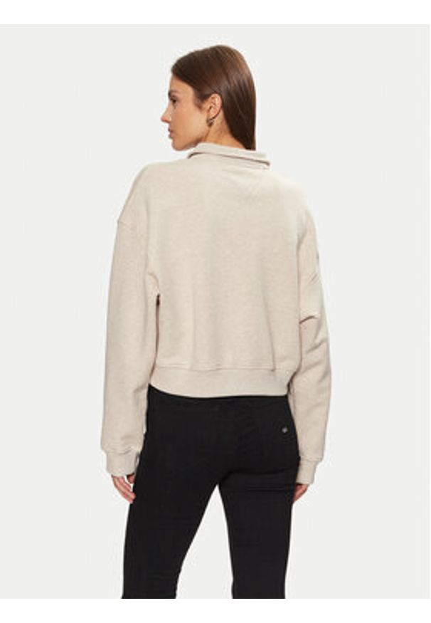 Tommy Jeans Bluza DW0DW19410 Beżowy Relaxed Fit. Kolor: beżowy. Materiał: bawełna