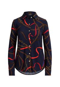 Lauren Ralph Lauren - LAUREN RALPH LAUREN Koszula 200P03716001 Granatowy Regular Fit. Kolor: niebieski. Materiał: syntetyk #3
