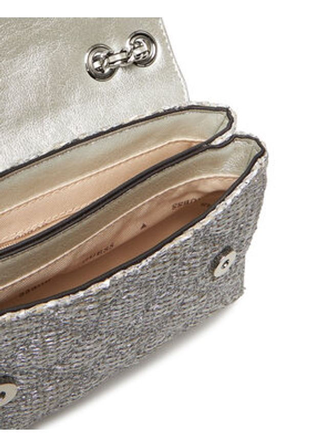 Guess Torebka Giully II Mini HWQM96 73740 Srebrny. Kolor: srebrny