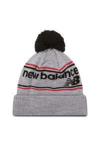 Czapka Zimowa New Balance Beanie. Kolor: szary. Sezon: zima. Styl: klasyczny