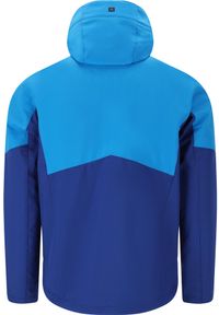 Kurtka wodoodporna Whistler Rodney. Kolor: niebieski. Materiał: softshell, materiał. Sport: turystyka piesza