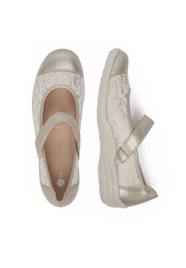 Remonte Półbuty R7627-81 Beżowy. Kolor: beżowy. Materiał: skóra