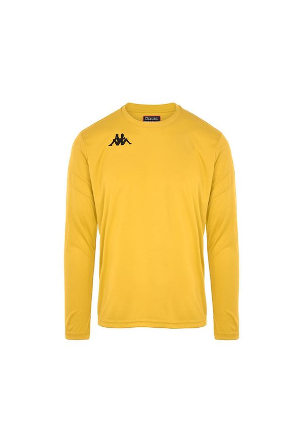 Jersey Kappa Dovol. Kolor: żółty. Materiał: jersey. Długość rękawa: długi rękaw. Sport: fitness