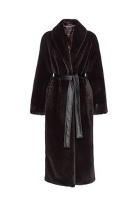 Pinko - PINKO Futro COMORE 103824 A1ZM M28 Brązowy Regular Fit. Kolor: brązowy. Materiał: futro #1