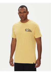 DC T-Shirt ADYZT05460 Żółty Regular Fit. Kolor: żółty. Materiał: bawełna