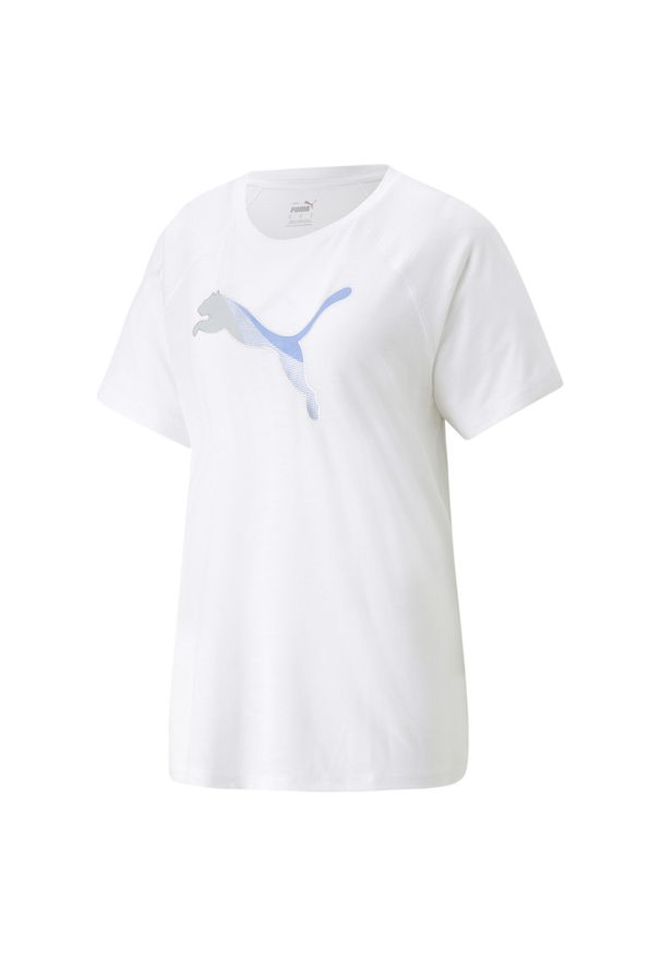 Koszulka Sportowa Damska Puma Evostripe. Kolor: biały. Sport: fitness