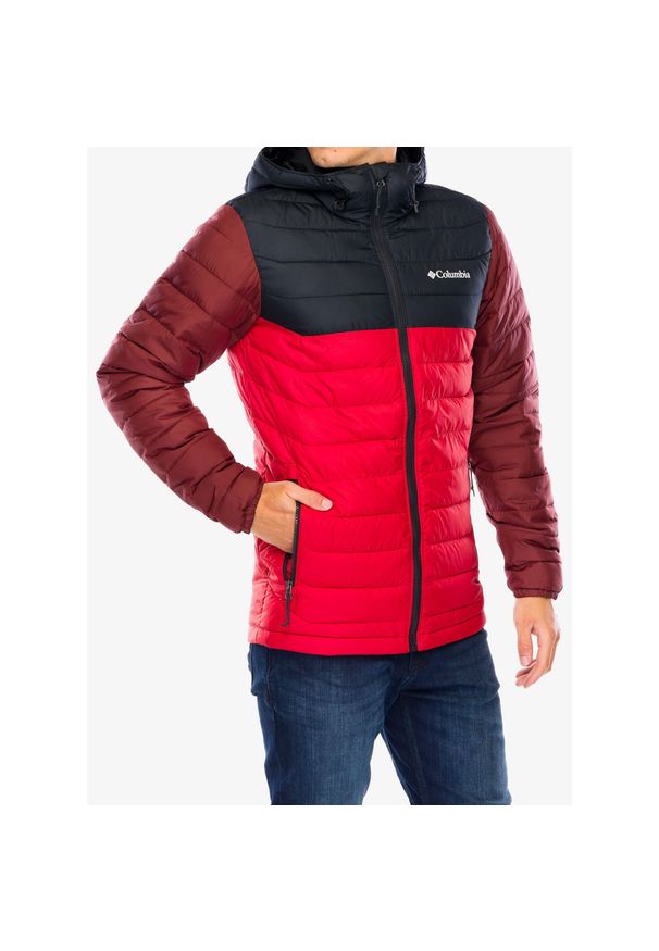 columbia - Kurtka ocieplana męska Columbia Powder Lite II Hooded Jacket. Kolor: czerwony