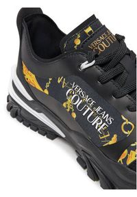 Versace Jeans Couture Sneakersy 77YA3SIB ZS891 Czarny. Kolor: czarny. Materiał: materiał #6