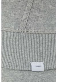 Les Deux bluza bawełniana męska kolor szary z kapturem melanżowa. Typ kołnierza: kaptur. Kolor: szary. Materiał: bawełna. Wzór: melanż #3
