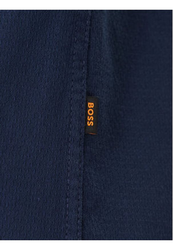 BOSS Koszula Rickert 50553001 Granatowy Regular Fit. Kolor: niebieski. Materiał: bawełna