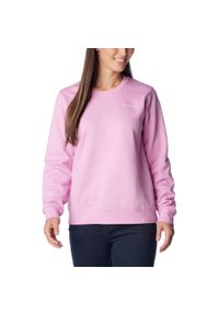 columbia - Bluza damska Columbia Trek Graphic Crew. Kolor: różowy. Materiał: bawełna, poliester