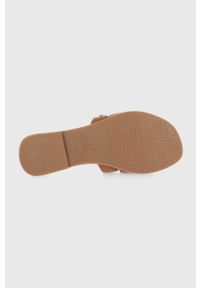 MEXX - Mexx klapki skórzane Sandal Jacey damskie kolor brązowy. Kolor: brązowy. Materiał: skóra. Wzór: gładki. Obcas: na obcasie. Wysokość obcasa: niski #3
