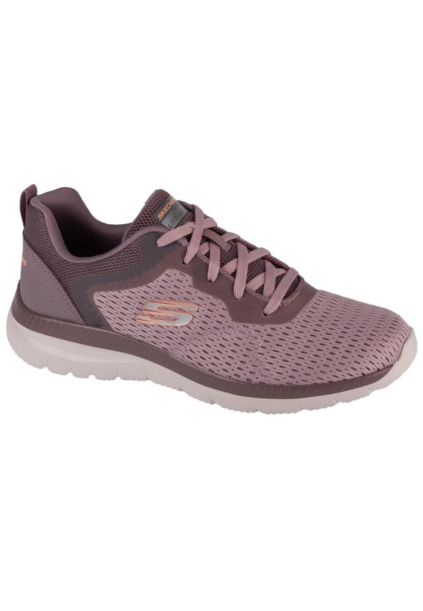 skechers - Buty do chodzenia damskie Skechers Dynamight 20FALLFO. Zapięcie: sznurówki. Kolor: fioletowy, różowy. Materiał: materiał, tkanina. Szerokość cholewki: normalna. Sport: turystyka piesza