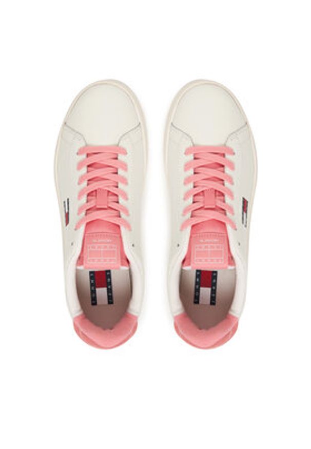 Tommy Jeans Sneakersy Archive' 98 EN0EN02815 Biały. Kolor: biały. Materiał: skóra