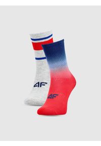 4f - 4F Skarpetki casual za kostkę (2-pack) chłopięce - multikolor 32-34. Kolor: wielokolorowy. Materiał: bawełna, włókno, materiał, poliamid, prążkowany
