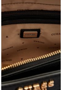 Guess - GUESS Czarna torebka damska Anadela. Kolor: czarny. Materiał: skórzane #7