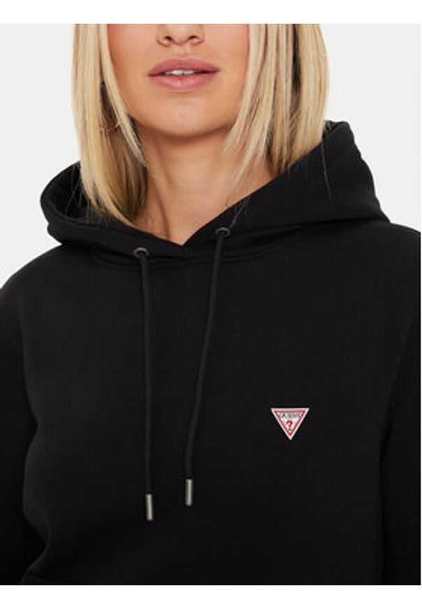 Guess Jeans Bluza W4YQ04 KC811 Czarny Classic Fit. Kolor: czarny. Materiał: bawełna