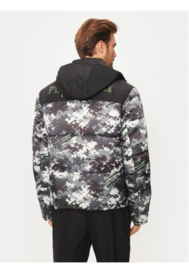 Plein Sport Kurtka zimowa AADC MRB2555 SXV005N Czarny Regular Fit. Kolor: czarny. Materiał: syntetyk. Sezon: zima. Styl: sportowy