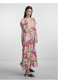 YAS Sukienka 26029717 Fioletowy Regular Fit. Kolor: fioletowy. Materiał: wiskoza #3