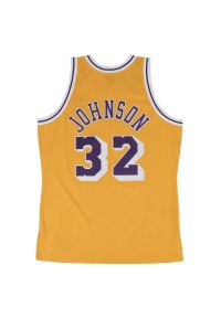 Mitchell & Ness - Koszulka Nba Los Angeles Lakers Magic Johnson. Kolor: wielokolorowy, żółty. Sport: koszykówka #2