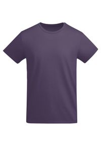 ROLY - Męska Koszulka Breda Plain T-shirt. Kolor: czerwony, wielokolorowy, różowy