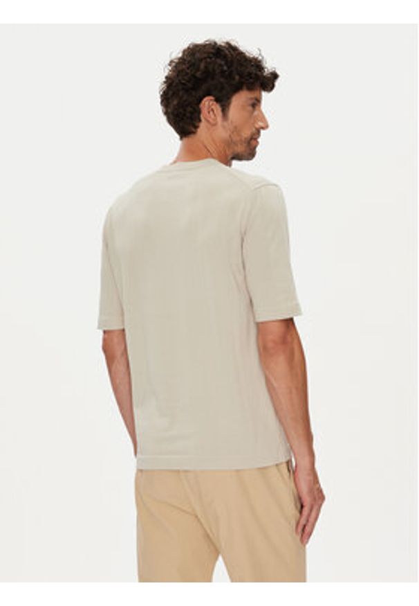 K-Way T-Shirt Combe K4126SW Beżowy Regular Fit. Kolor: beżowy. Materiał: bawełna