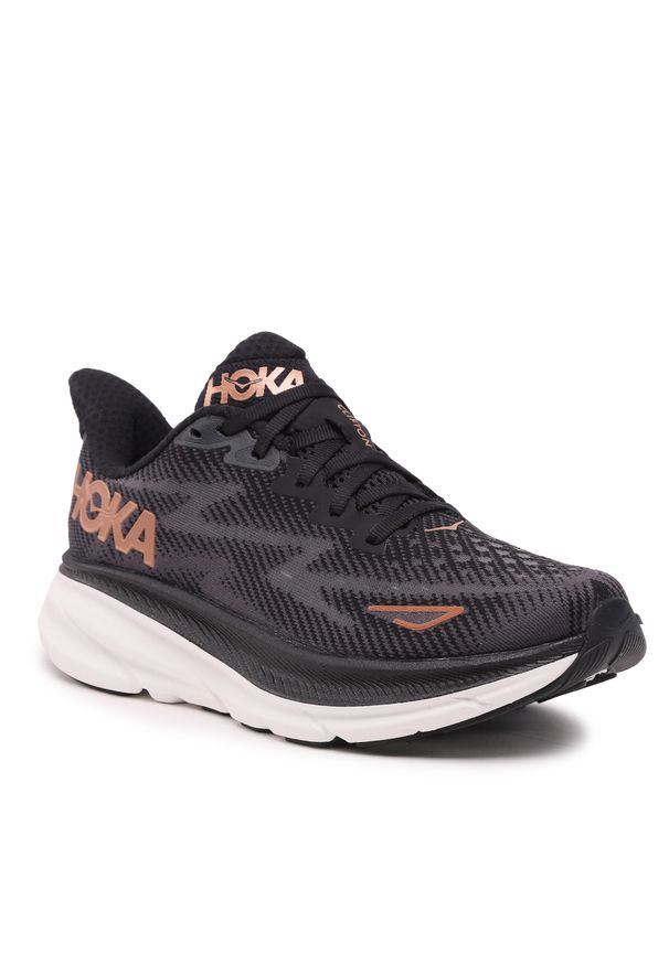 HOKA - Buty Hoka Clifton 9 1127896 Bcppr. Kolor: czarny. Materiał: mesh, materiał