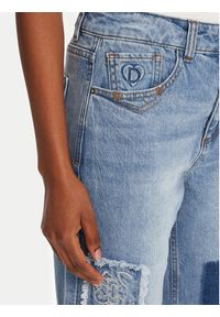 Desigual Jeansy Patches 25WWDD20 Niebieski Wide Leg. Kolor: niebieski #3