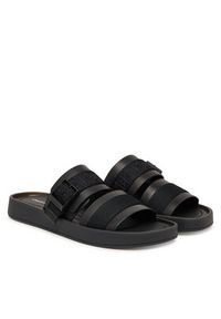 Calvin Klein Klapki Ergon Buckle Sandal Wb Lth Aop HM0HM02096 Czarny. Kolor: czarny. Materiał: skóra #5