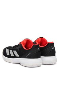 Adidas - adidas Buty do tenisa Courtflash JR4451 Czarny. Kolor: czarny. Materiał: materiał. Sport: tenis #4