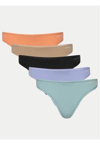 Calvin Klein Underwear Komplet stringów 000QD5250E Kolorowy. Materiał: bawełna. Wzór: kolorowy #1