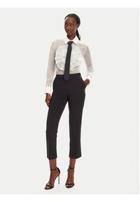 Elisabetta Franchi Koszula CA-107-52E2-V460 Biały Regular Fit. Kolor: biały. Materiał: jedwab
