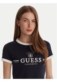 Guess Sukienka codzienna V6GK05 K2988 Granatowy Regular Fit. Okazja: na co dzień. Kolor: niebieski. Materiał: bawełna. Typ sukienki: proste. Styl: casual #3