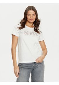 Guess T-Shirt W5RI19 I3Z14 Biały Regular Fit. Kolor: biały. Materiał: bawełna