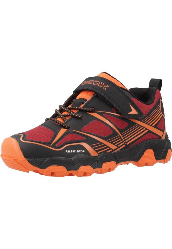 Geox - Buty GEOX J MAGNETAR BOY B ABX Pomarańczowy. Kolor: pomarańczowy. Materiał: syntetyk, tkanina. Sport: turystyka piesza