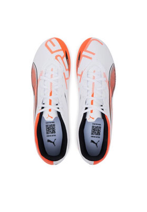 Puma Buty do piłki nożnej Ultra 5 Play Fg/Ag 108169 01 Biały. Kolor: biały. Materiał: skóra