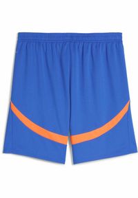 Puma - Męskie szorty Olympique Marsylia 24/25 PUMA Racing Blue Fluro Orange Pes. Kolor: żółty, pomarańczowy, wielokolorowy, niebieski. Sport: piłka nożna