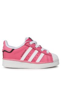 Adidas - adidas Sneakersy Superstar Elastic Lace Kids IE0861 Różowy. Kolor: różowy. Materiał: skóra. Model: Adidas Superstar #1