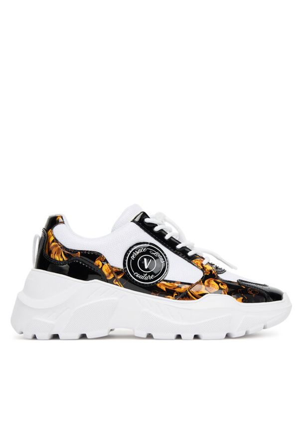 Versace Jeans Couture Sneakersy 79VA3SC7 ZSC80 MD7 Biały. Kolor: biały. Materiał: materiał