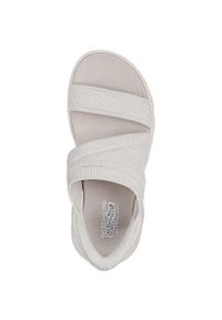 skechers - Sandały Skechers Go Walk Flex Sandal-, Kobiety. Kolor: biały. Materiał: materiał. Styl: sportowy
