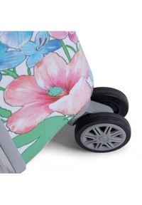 ELLE Walizka średnia Flower Print EL38HA.60.01 Szary. Kolor: szary. Wzór: nadruk #6