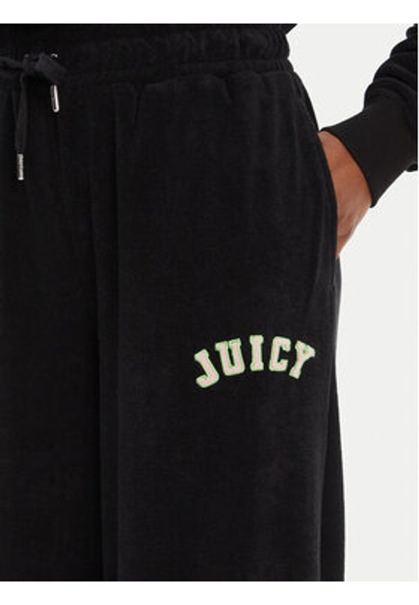 Juicy Couture Spodnie dresowe Regan JCWBJ125335 Czarny Wide Leg. Kolor: czarny. Materiał: bawełna