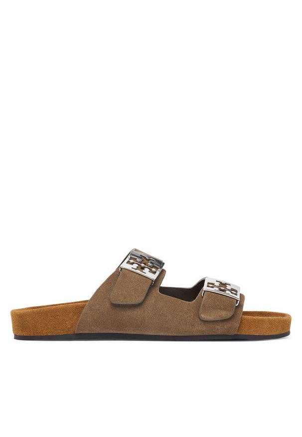 Klapki Tory Burch. Kolor: brązowy