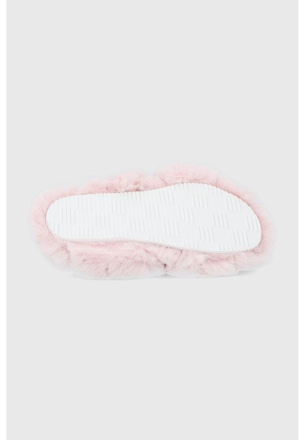 Kurt Geiger London - Kapcie Junkfort. Kolor: różowy. Materiał: materiał, guma. Wzór: gładki