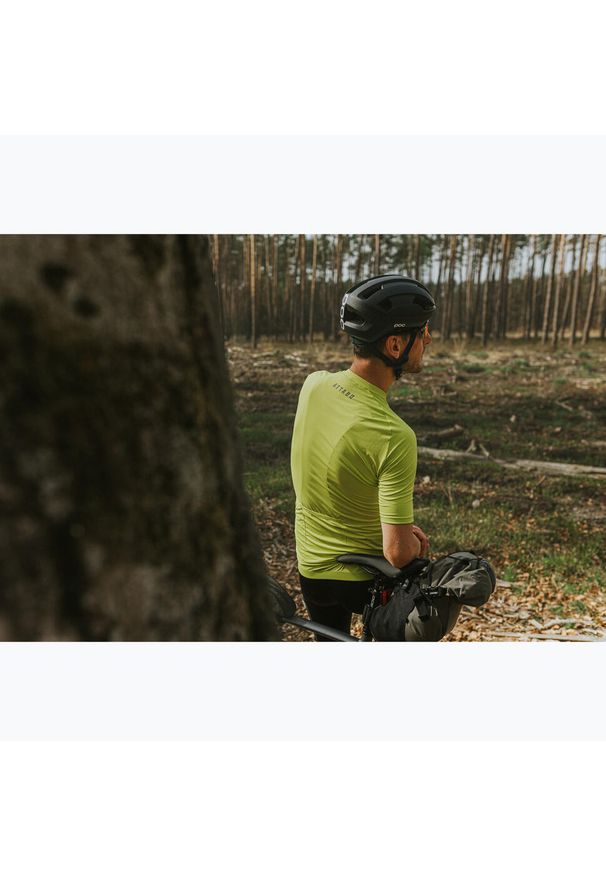 Koszulka rowerowa męska ATTABO Setvi. Kolor: zielony