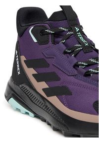 Adidas - adidas Trekkingi Terrex Anylander Mid Rain.Rdy JQ9966 Fioletowy. Kolor: fioletowy. Materiał: materiał